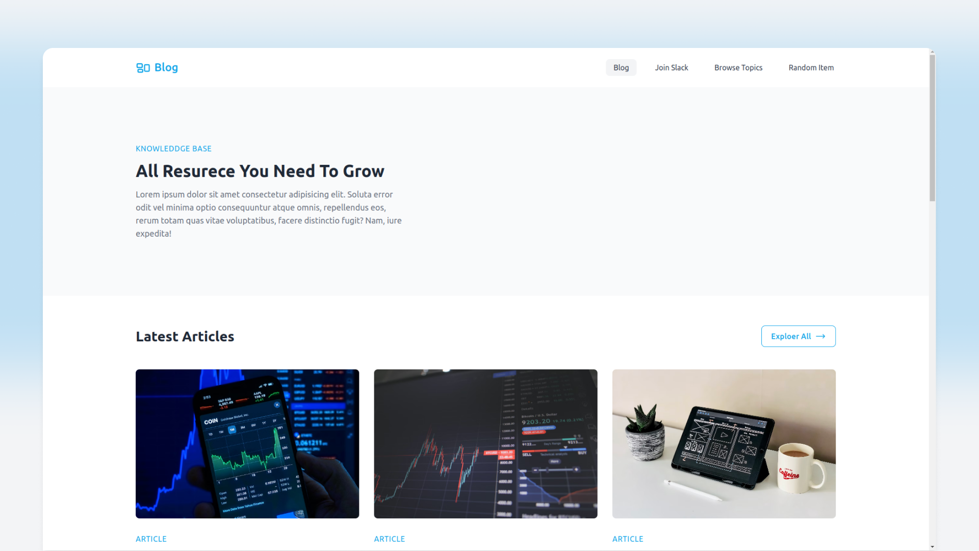 Blog Template
